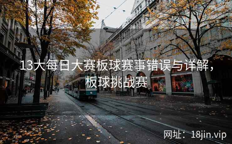 13大每日大赛板球赛事错误与详解，板球挑战赛