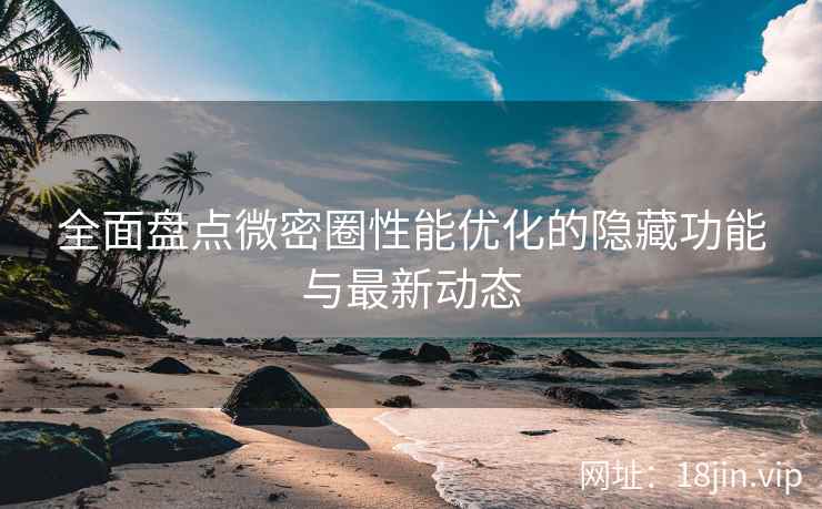 全面盘点微密圈性能优化的隐藏功能与最新动态