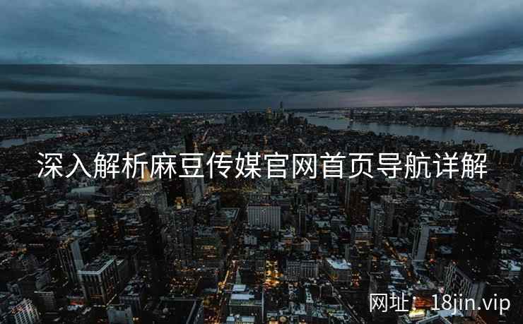 深入解析麻豆传媒官网首页导航详解