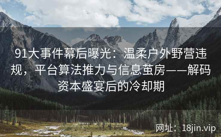 91大事件幕后曝光：温柔户外野营违规，平台算法推力与信息茧房——解码资本盛宴后的冷却期