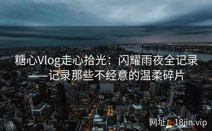 糖心Vlog走心拾光：闪耀雨夜全记录——记录那些不经意的温柔碎片